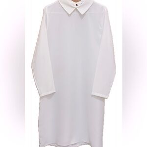 White Relaxed Fit dress tunic